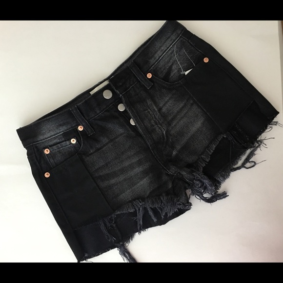 NEW Free People {We The Free} Cutoff Blk step hem - Picture 3 of 8